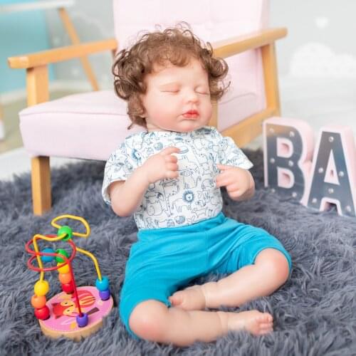 19inch Bebe Doll Reborn Popular Limited Edition Doll Sleeping Loulou Newborn DOll Lifelike Soft Real Soft Touch