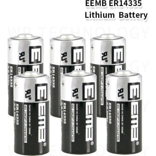 50pcs EEMB ER14335 2/3AA 3.6V 1650mAh Lithium Battery Brand New Free Shipping