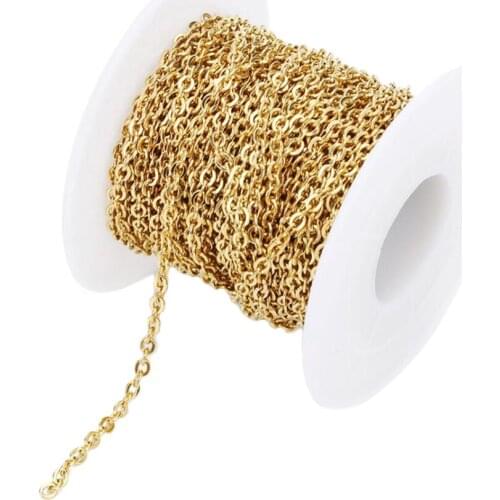 DIY Cable Open Link Metal Chain Necklace Chains jewelry Findings DIY Making