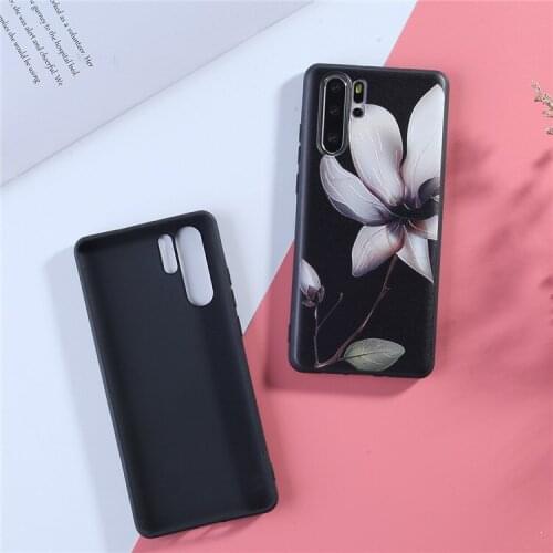 Lovely 3D Relief Floral Phone Case For Huawei P30 Pro P10 P20 P30 lite Nova 2i 3 3i 3e Mate 10 20 lite Girly Cover soft Cases