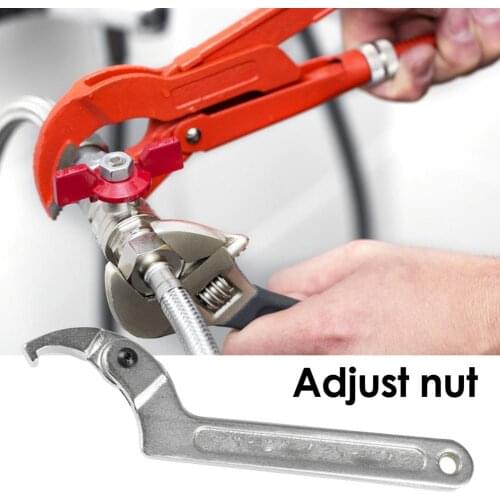 Multifunctional Crescent Wrench Round Nut Adjustable Hook Wrench Universal Wrenches Repair Tools