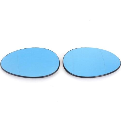 For BWM MINI R55 R56 R57 R58 R59 R60 R61 Blue White Door Mirror Heated Glass
