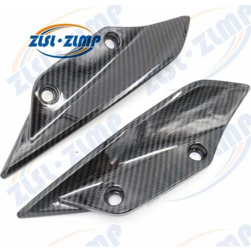 Front Fender Spoiler Winglets Fairing Carbon Fiber Side Wing Let For BMW S1000RR HP4 2010-2014 Carbon Fiber Color
