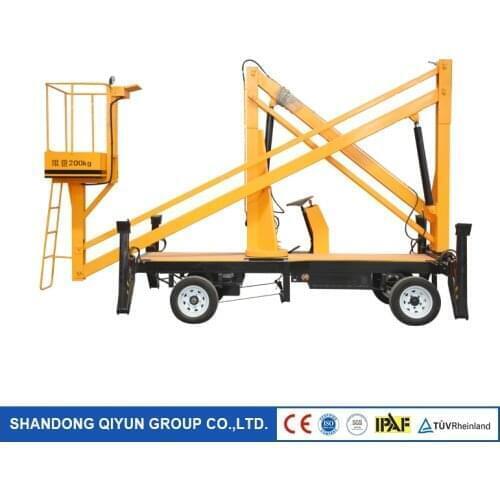 Qinyun Ce ISO EAC IPAF TUV 10m 200KG Diesel Articulated Hydraulic Boom Arm Lift Aerial Work Platform