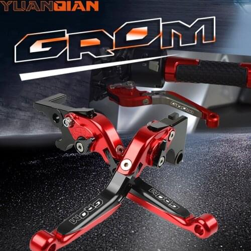 MSX 125 Motorcycle Extendable Folding Adjustable CNC Brake Clutch Levers Handle lever For HONDA GROM MSX125 2014 2015 2016 2017
