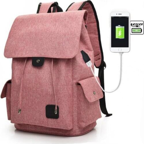 Hot Women Man Laptop Backpack USB Charging Computer Backpacks Casual Large Capacity School Bags Travel Backpack Woman Back Pack