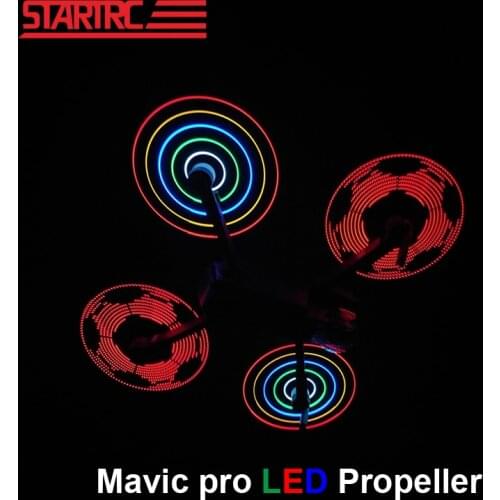 Startrc DJI Mavic pro platinum 8331 Low-Noise Quick LED Flash Word Propeller DIY programmable For dji mavic Drone Accessories