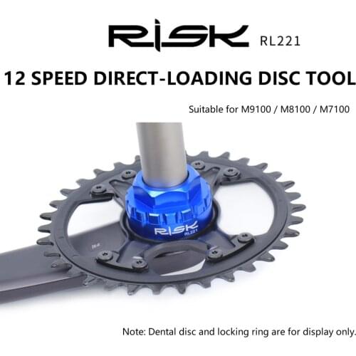 Bicycle 12Speed Chainring Lock Ring Adapter Removal Tool Direct Mount Chainring Installation Tools For Shimano M7100 M8100 M9100