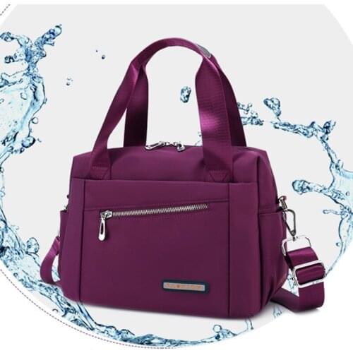 Large Capacity Messenger HandBag Waterproof Travel Bag For Women More Zippers Hobos Preppy Style Shoulder Bag