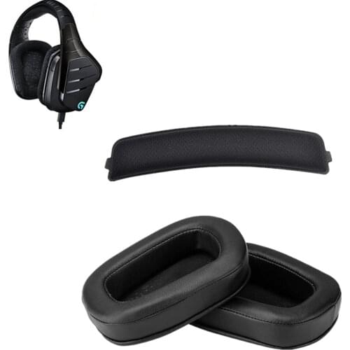 Breathable Earmuffs Ear Pads Suitable For Logitech G633 G933 earphone Sets Sponge Cover Ear Cotton Head Beam