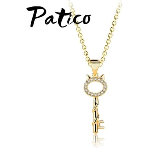 New Fashion 24K Gold Coated Long Pendant Necklaces 925 Sterling Silver Wedding Engagement Jewelry Accessory Wholesale
