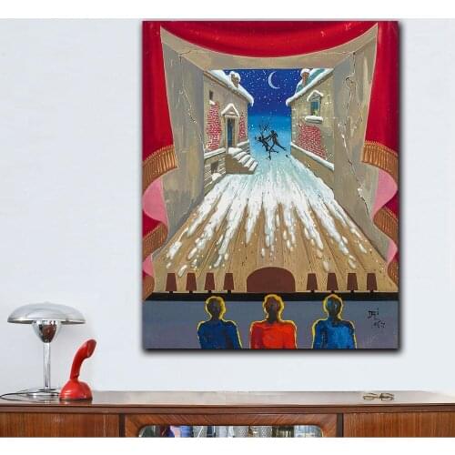 Salvador Dali la crime 1967 Canvas Art Painting Wall Pictures For Living Room Home Decor Printed paintings Unframed