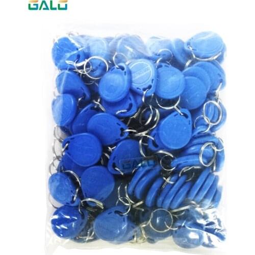 100Pcs/lot 125khz RFID EM4100 TK4100 Key Fobs Token Tags Keyfobs Keychain ID Card Read Only Access Control RFID Card