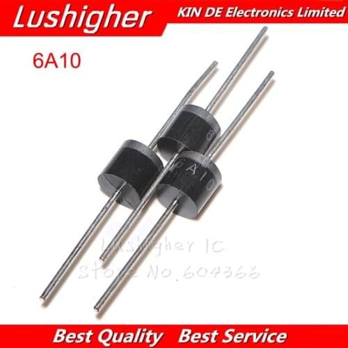 20pcs 6A10 Rectifier Diode 6A 1000V R-6 6A10