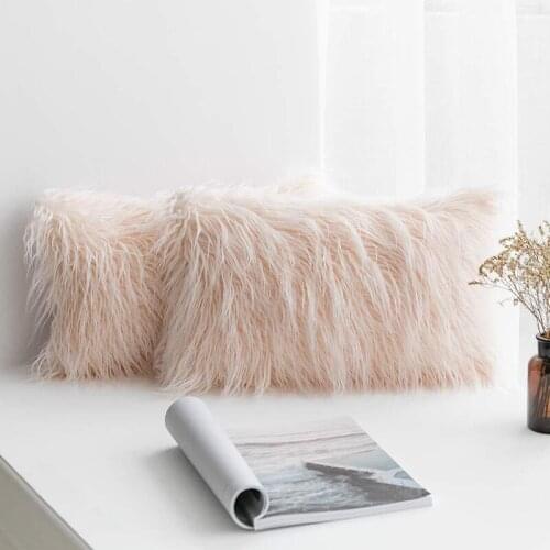 30x50cmFur Plush Cushion Cover Home Decor Pillow Covers Living Room Bedroom Sofa Decorative pillowcase Shaggy Fluffy Cover