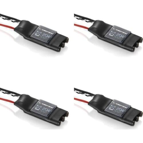 4pcs Hobbywing XRotor 10A/20A/40A V1 Asia Edition-Wire leaded ESC Asia pacific version for FPV Multicoptors