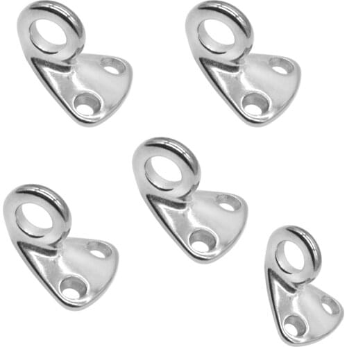 5PCS 316 Stainless Steel Fender Hook 35mm Spring Clip Eye Marine Boat Sailboat Hardware Fending Hooks Sail Tug Ship Accessories