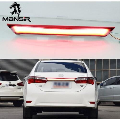 Car LED Rear bumper lights Assembly Rear Fog Lamp Auto Brake Reflector For Toyota Corolla 2014 2015 2016 2017 2018 Backup lamps