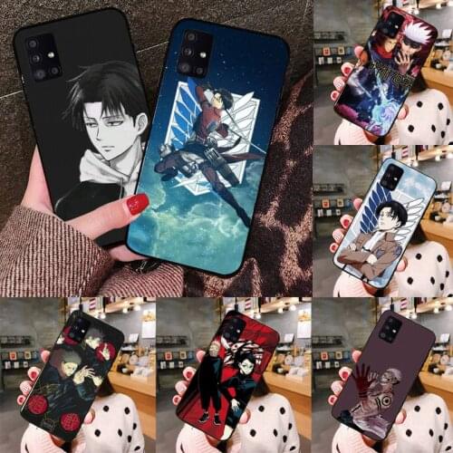 Attack on Titan jujutsu kaisen Phone Case For Samsung galaxy S 21 20 10 8 A 51 71 50 21s 70 40 20 20e note 10 plus Ultra 5g fe