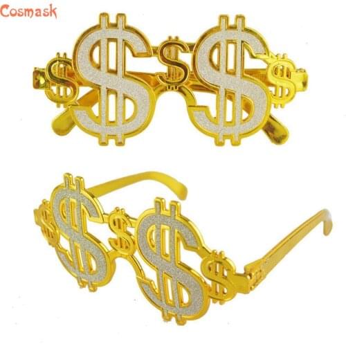 Cosmask Halloween Dollar Symbol Glasses Funny Glasses Masquerade Party Halloween Party Funny Props Party Supplies