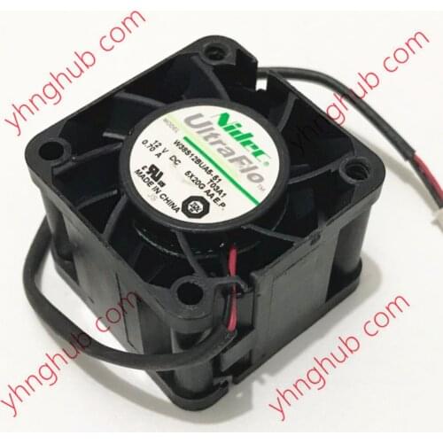 Nidec W38S12BUA5-51 T03A1 DC 12V 0.70A 38x38x28mm 2-Wire Server Cooling Fan