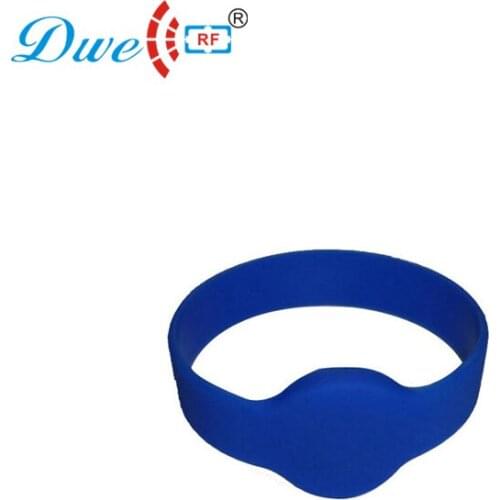 DWE CC RF colorful high frequency 13.56mhz rfid wristband tag for access control reader