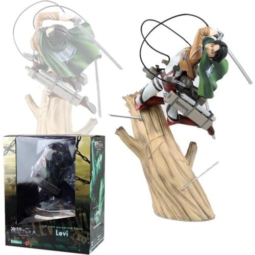 30cm Action Attack On Titan Heichov Levi Figure Levi Arkerman Trunk Combat Verson Display Model Collectibles Gift Toys For Fans