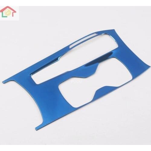 Stainless steel black/matte/blue For Honda Accord 10th 2018 2019 Car gear shift knob frame panel Cover Trim car accessories