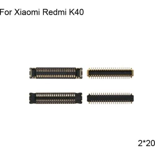 2pcs FPC connector For Xiaomi Redmi K40 LCD display screen on Flex cable on mainboard motherboard For Xiao mi Redmi K 40