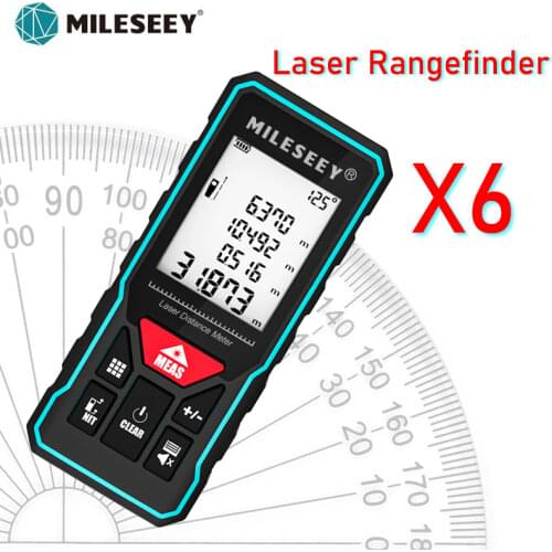 Mileseey Rechargeable MINI Meters Laser Distance Meter Rangefinder Finder Handheld Measure Accurate measuring