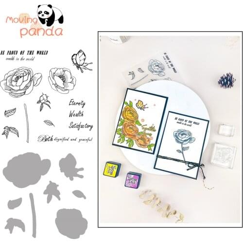 Moving Panda Flowers For Scrapbooking