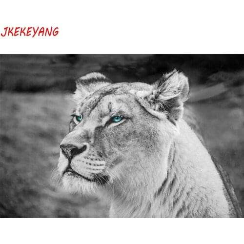 Wall Art Pictures 5D Diy diamond painting lion blue eyes Diamond Mosaic sale Rhinestone Embroidery cross stitch Y3431