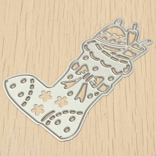 Socks Stocking Dies Cut Stencils Embossing Metal Cutting Dies Design Scrapbooking DIY Decorative Cards Christmas Supplies