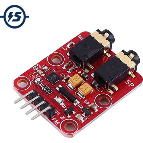 RDA5820N FM Frequency Modulation Transceiver Module 76-108.0MHz FM Broadcast Transmitter Receiver