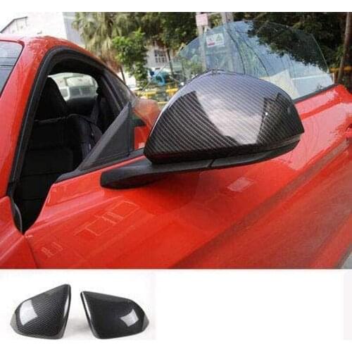 Car Styling Rearview Mirror Cover Trim Side Mirror Frame Encase for Ford Mustang Usa Standard 2015