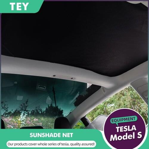 TEY Tesla Model 3 Glass Roof For Tesla Model 3 Roof Sunshade Skylight Blind Shading Net Protector Tesla Model Three Accessories