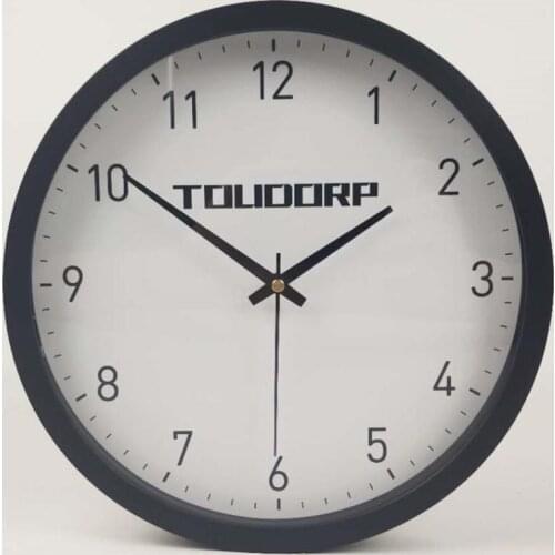 Toudorp Custom Silent Study Bedroom Modern Clock Glass Office Desk clock Non -Ticking Quiet Decorative Clock