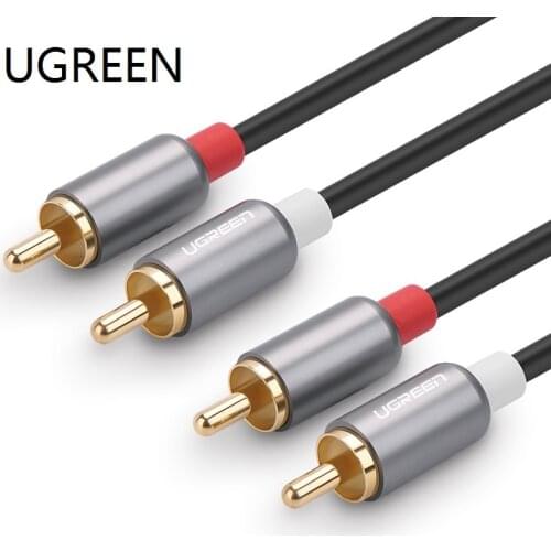 Ugreen AV 146 Double Lotus Head Audio Cable Universal DVD TV CD Amplifier Subwoofer Computer Speaker Audio Cable