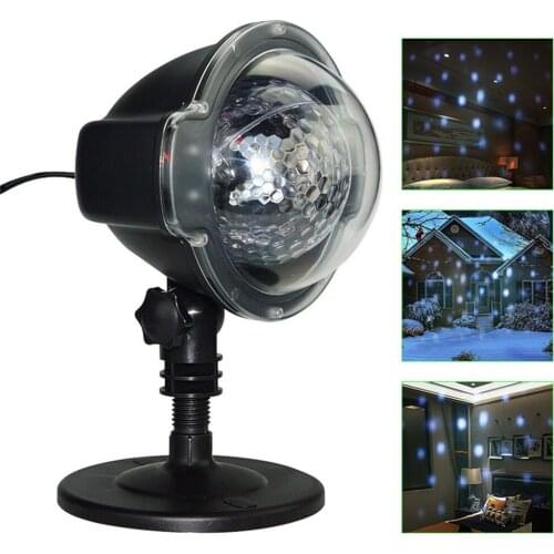 Waterproof Snow Flurries Landscape Spotlight White Snowflakes with Wireless Remo Snowing Light Star Light