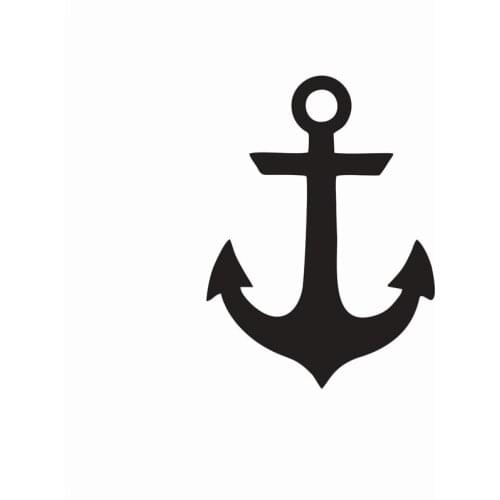 Anchor Sea Naval Sailing Vinyl Die Cut Car Decal Sticker Window Laptop Sticker Many Colour Choose