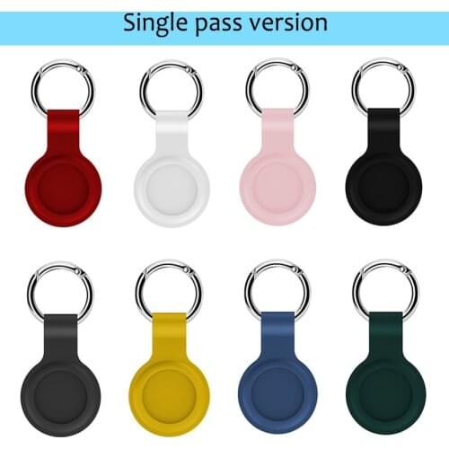 Protective Cover For Aircovered AirTag Case Silicone Protector Bumper Case Compatible with Apple AirTags Tracker Buckle