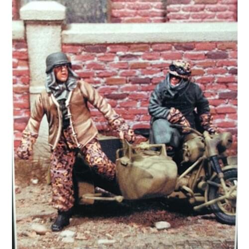 1:35 Resin Figure Model Kit Unassambled Unpainted //776(2 figures NO Motorcycle)