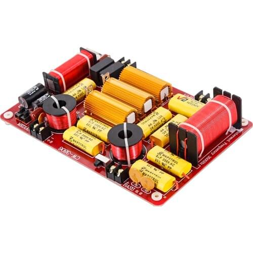 1PCS 600W 3 Way Crossover Tweeter Mid Range Woofer HIFI Frequency Divider Strong Power Speaker Filter Car Audio Home Theater DIY