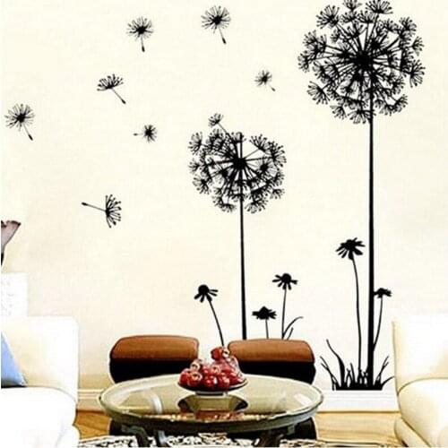 1PC 70*50cm Creative Decor Dandelion Flower Removable Bed Room Art Mural Wall Sticker Decal Home Decor