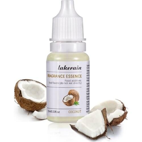 1 PC Pure Fruit Fragrance Oil Diffuser Essential Oils 10ml Natural Coconut Strawberry Flavoring Oil for DIY Lipgloss Soap Making