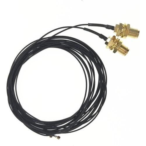 2pcs 80cm 2M WiFi Cable RP-SMA MHF4/IPX Pigtail Cable for NGFF M.2 Card Intel AX200 AX210 AX201 9260NGW 8265 3G/4G Module