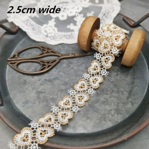 2021 Water Soluble Embroidery Love Peach Lace Ribbon DIY Dress Cheongsam Headdress Skirt Dresses Sewing Decoration Accessories