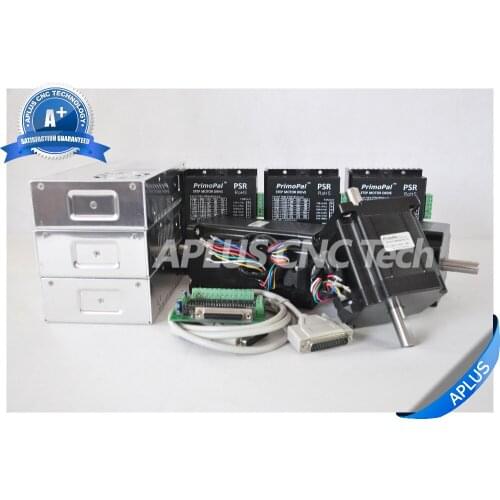 3-Axis Dual Shaft Kits, 2 PCS NEMA 34 920oz-in & 1 PC NEMA 34 1696oz-in Stepper Motors & Drivers & Power Supplies