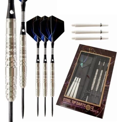 3pcs 85% Professional Tungsten Steel Tip Darts 23g Precise Barrel with Dart Case Bar KTV Party Darts Game