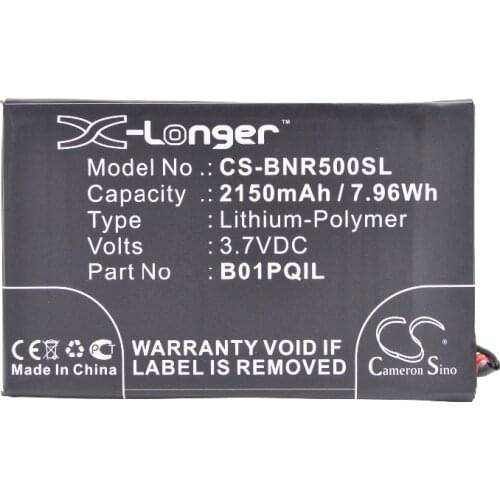 Cameron Sino 2150mAh Battery B01PQIL for Barnes & Noble BNRV500, Glowlight WiFi, Nook Glowlight